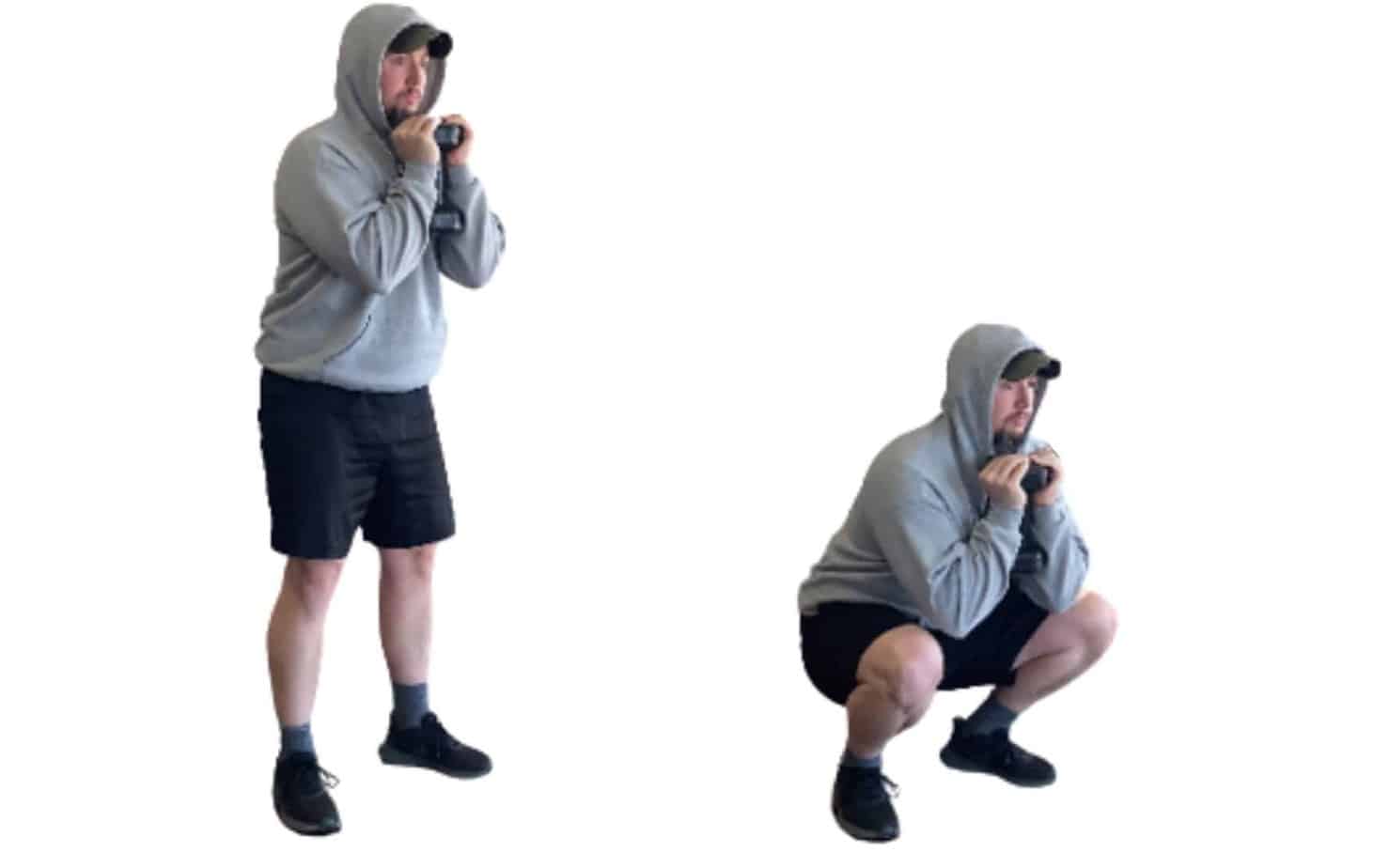 Goblet squat exercises