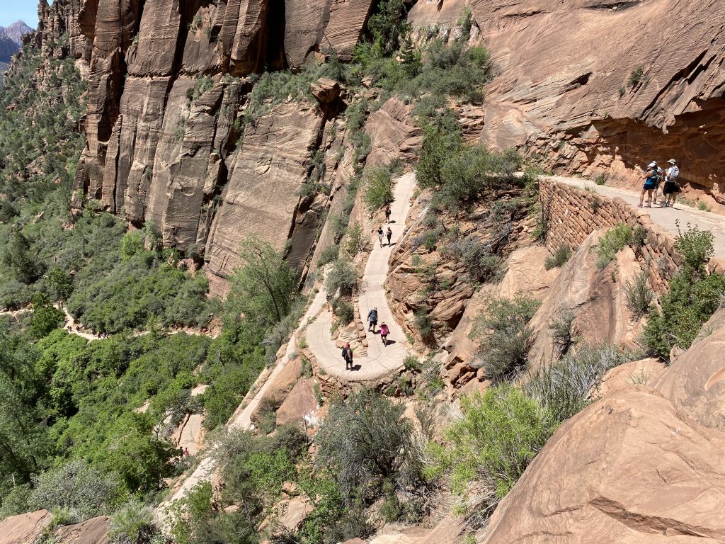 Hiking angels landing