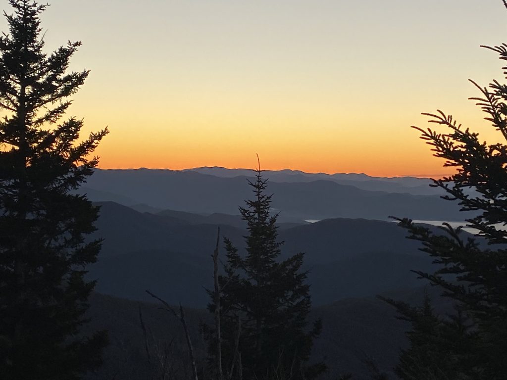 Smoky mountains sunrise