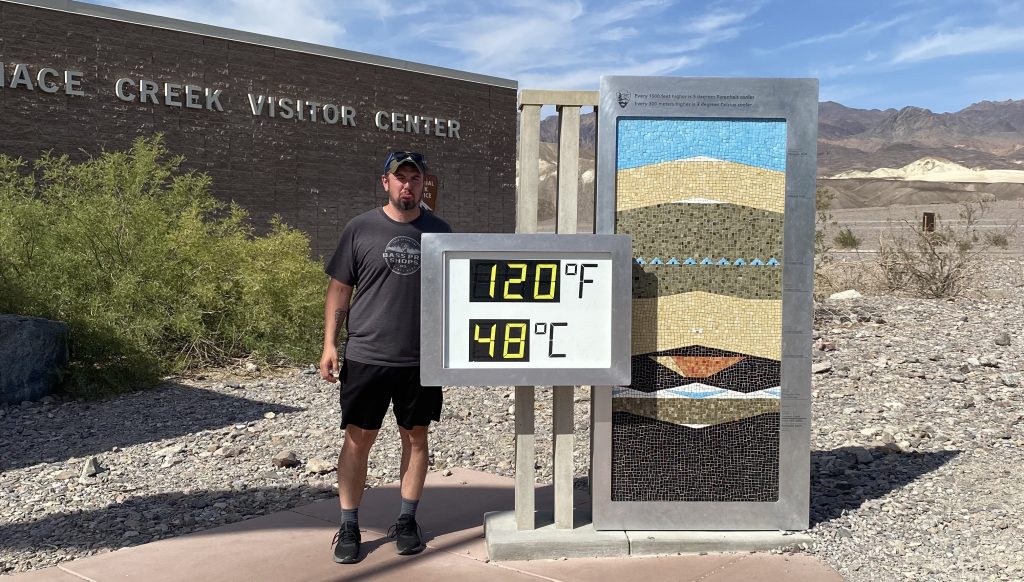 Heat Wave 120 degrees in death valley