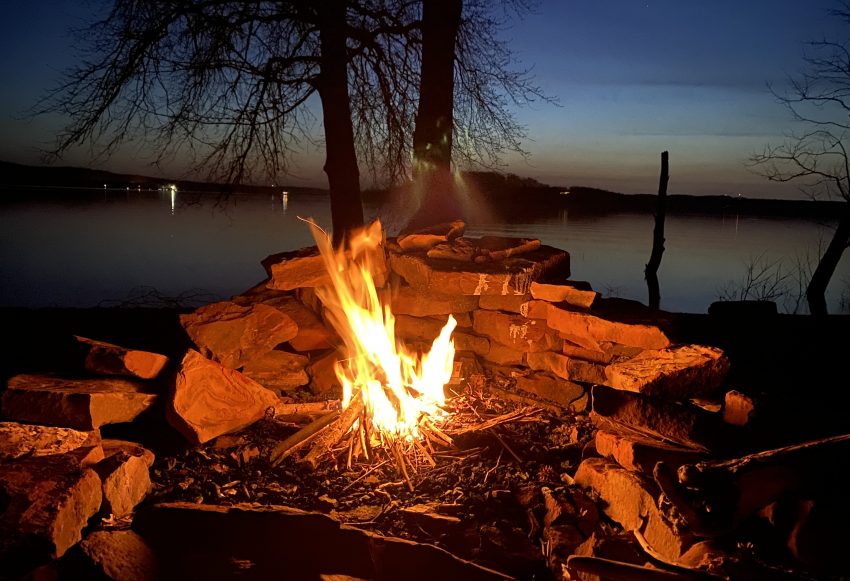 Campfire at Deam Wilderness
