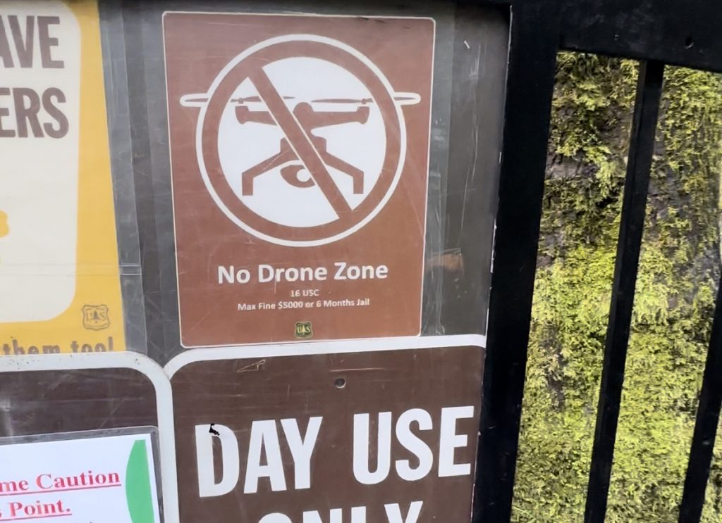 No Drones at Multnomah Falls
