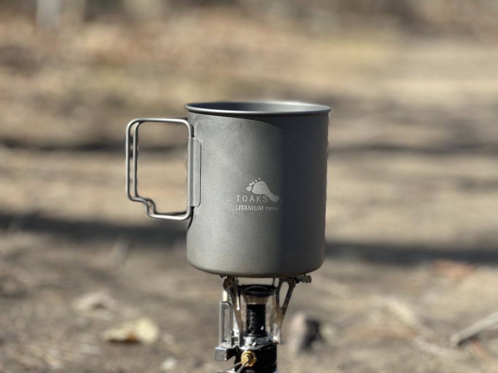 Backpacking Toaks cooking pot